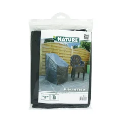 Nature beschermhoes voor gestapelde stoelen PE 100 g/m² antraciet 110x68x68cm