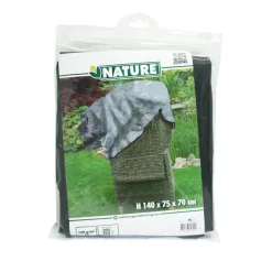 Nature beschermhoes voor gestapelde stoelen PE 100 g/m² antraciet 140x75x70cm