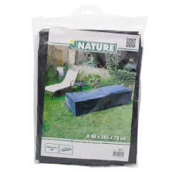 Nature beschermhoes voor ligbed PE 100 g/m² antraciet 40x205x78cm