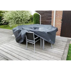 Nature beschermhoes voor tuinmeubelset PE 100 g/m² antraciet 90x325x205cm