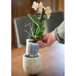 Nature Bloempot - Kunststof - Transparant - Diam.12xH11,1cm