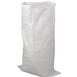 Nature bouwafvalzakken - PP geweven, wit, max. 50 kg, 60 l - H100 x Ø60 cm - 10 x