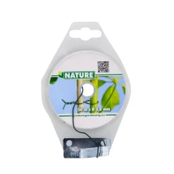 Nature geplastificeerd metaaldraad groen Ø0,8mm x 50m