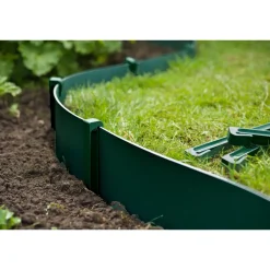 Nature grondpennen voor tuinborder polyethyleen groen 1,9x1,8x26,7cm 10 stuks