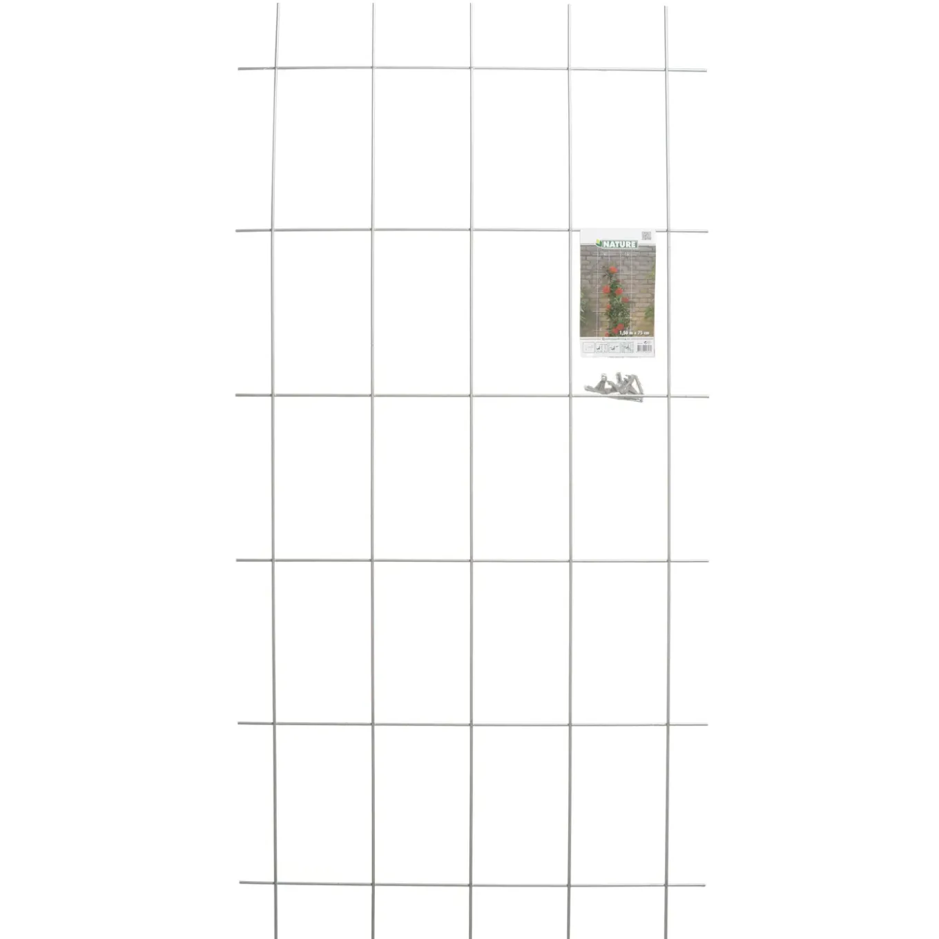 Nature klimrek rechthoekig model bevestigingsset 150x75cm