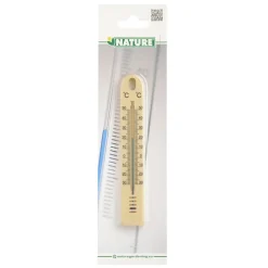 Nature muurthermometer beige 17cm