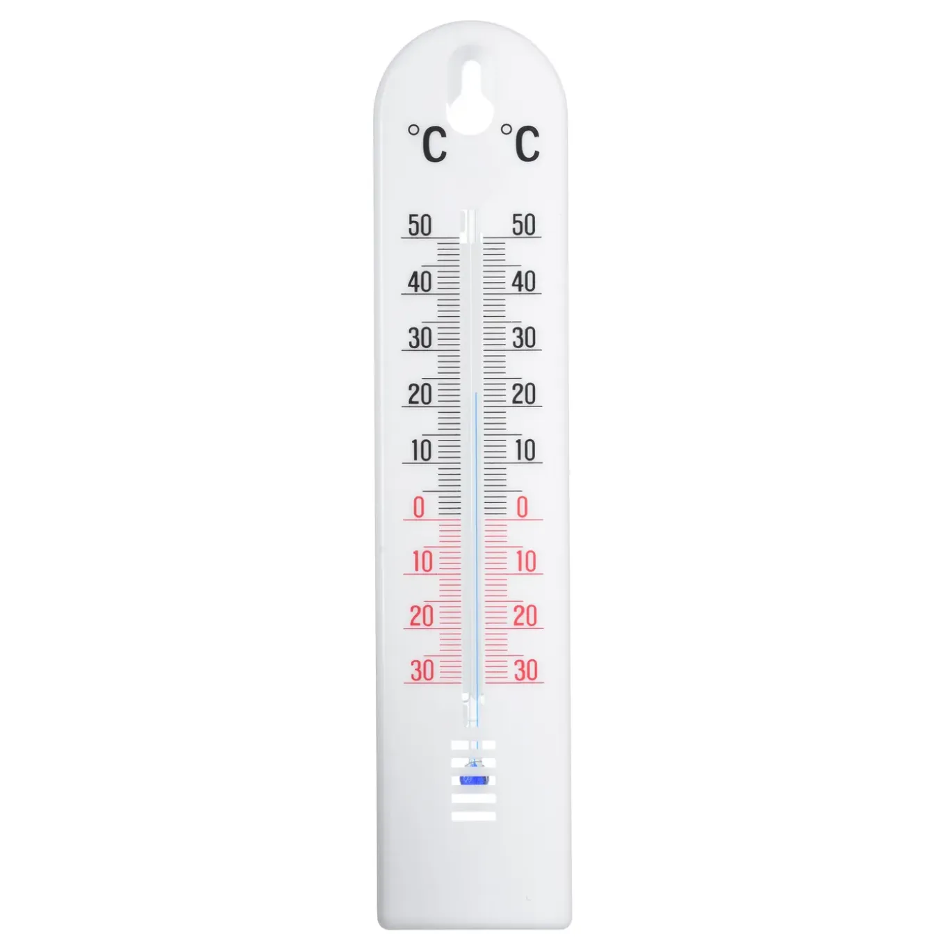 Nature muurthermometer wit 17cm