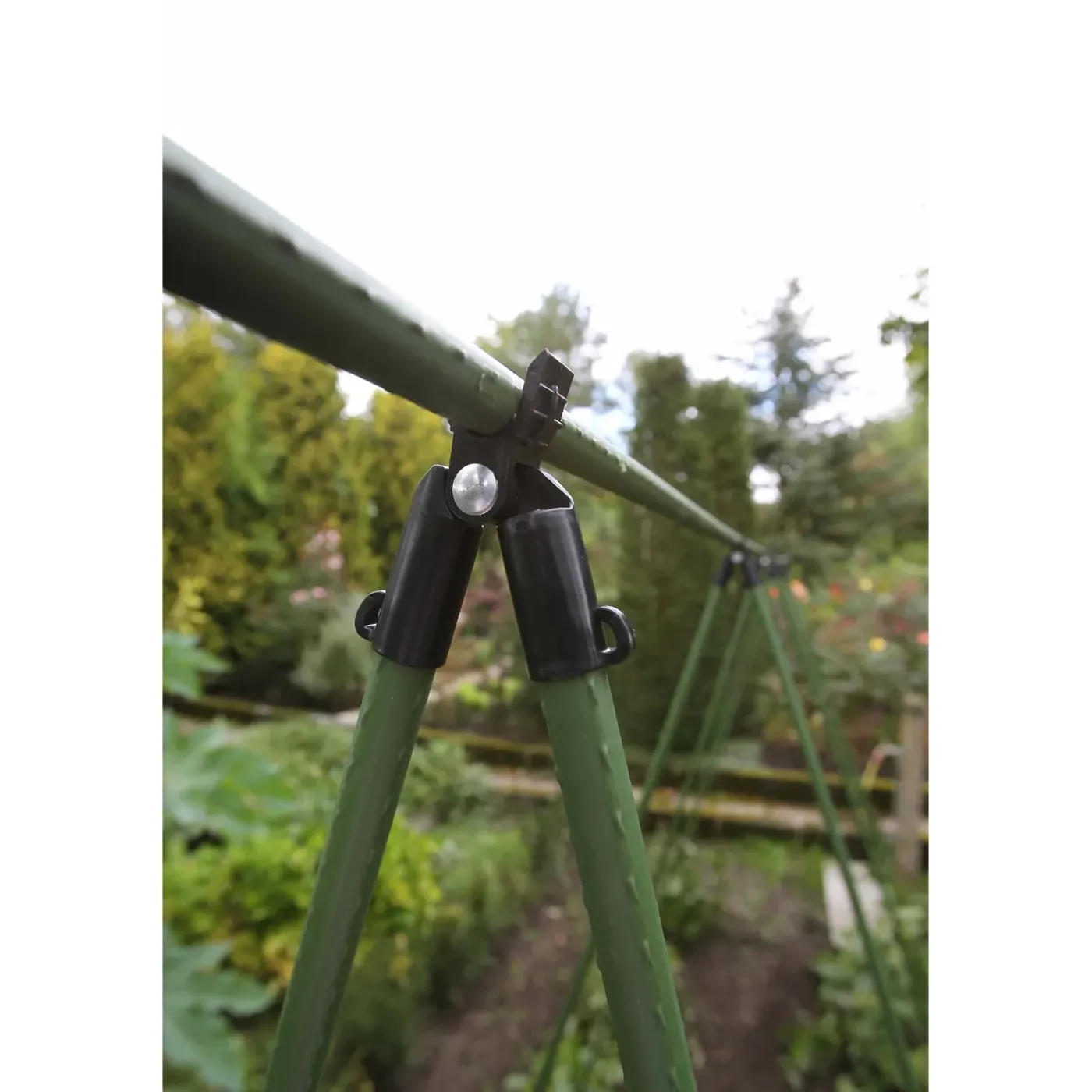 Nature plantenstokkenset metalen stokken H210cm x Ø16mm 12 stuks