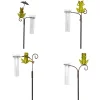 Nature Regenmeter - Metalen Insteekvoet - Kikkerornament - diam. 40mm