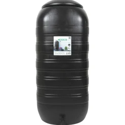 Nature Regenton - Muurmodel - 250L - Zwart Kunststof Set - 50x50x121cm
