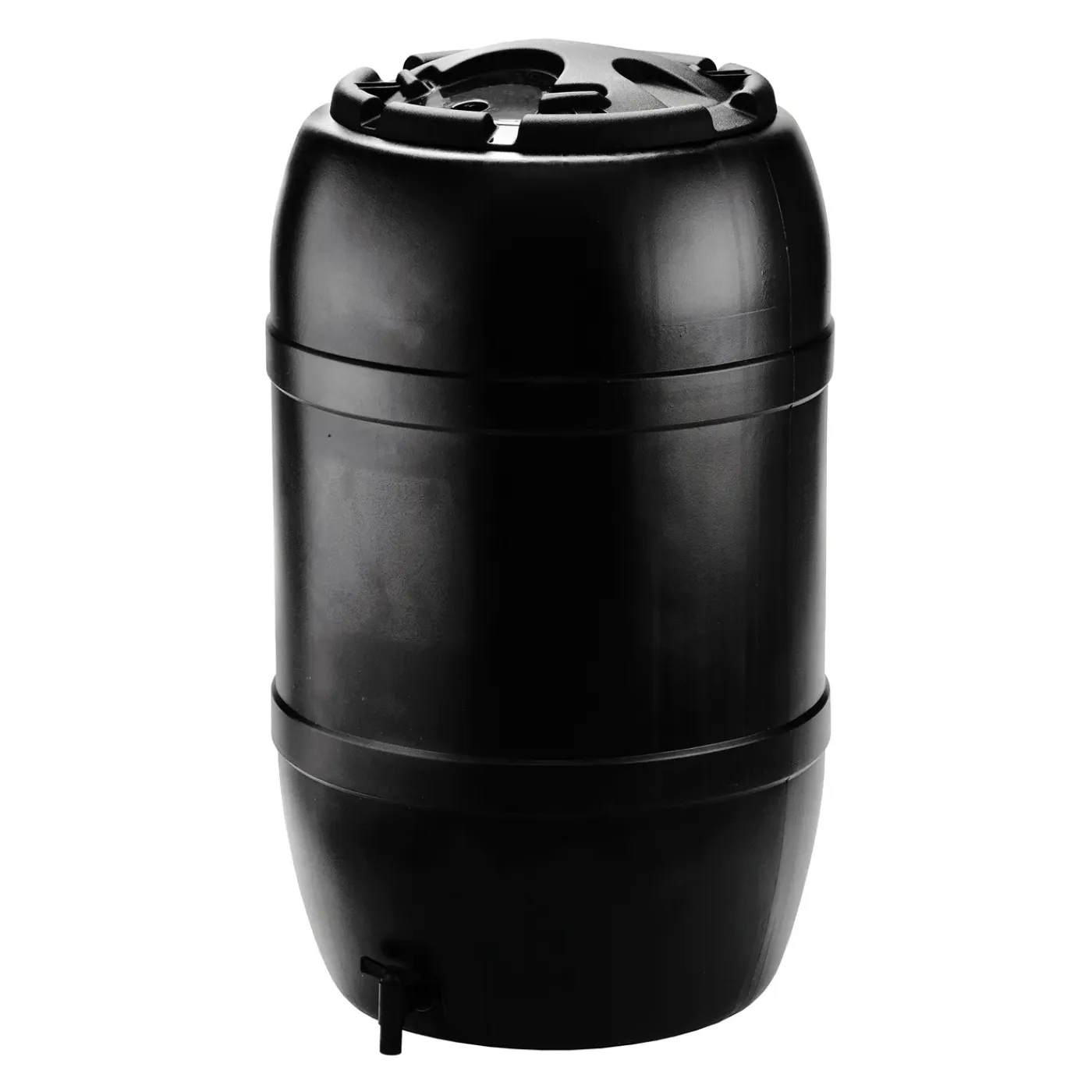 Nature Regenton - Rond - 120L - Zwart HDPE Inclusief Kraan - 51x51x81cm