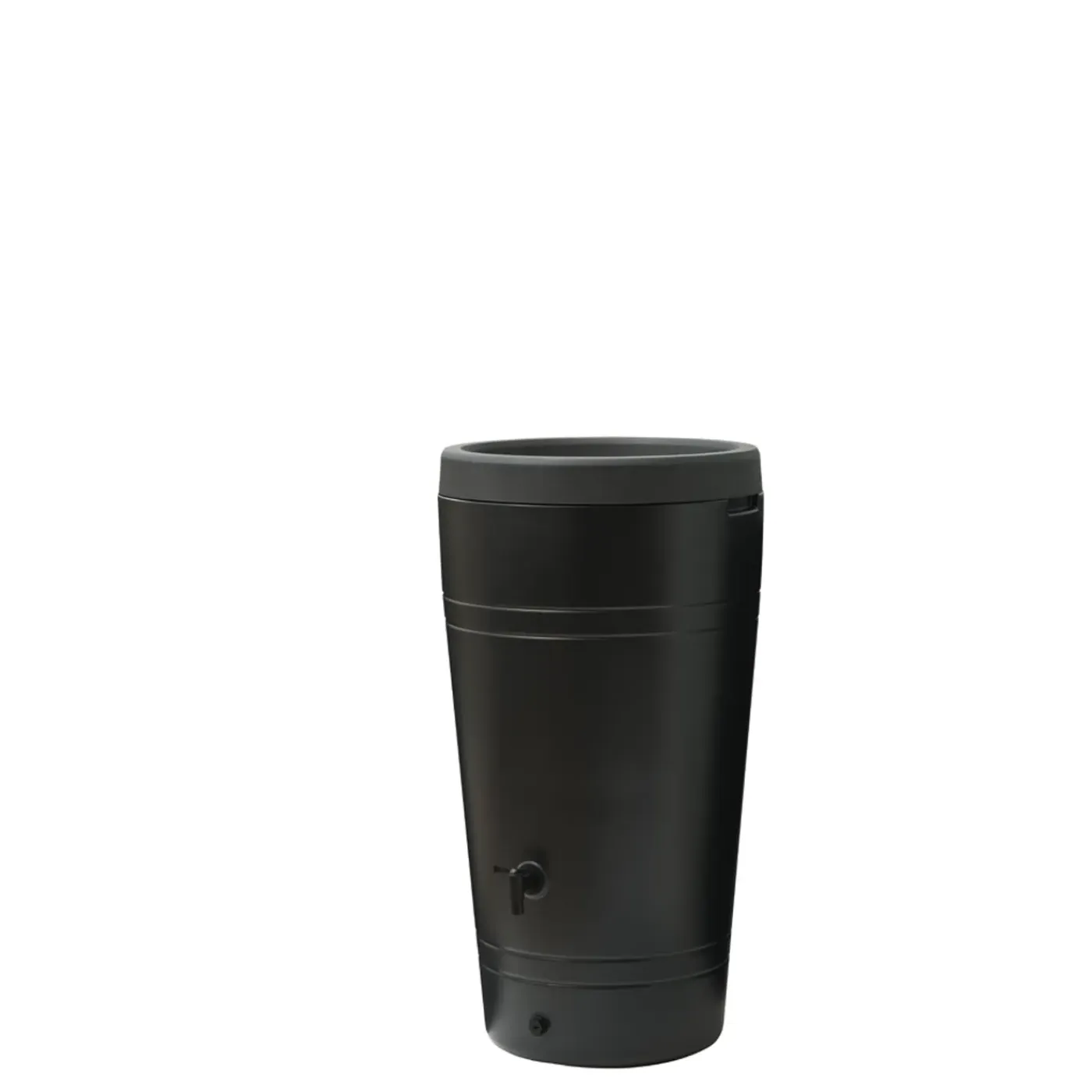 Nature Regenton - Vaas - 230L - Antraciet PE met plantenbak - 60x44x110cm