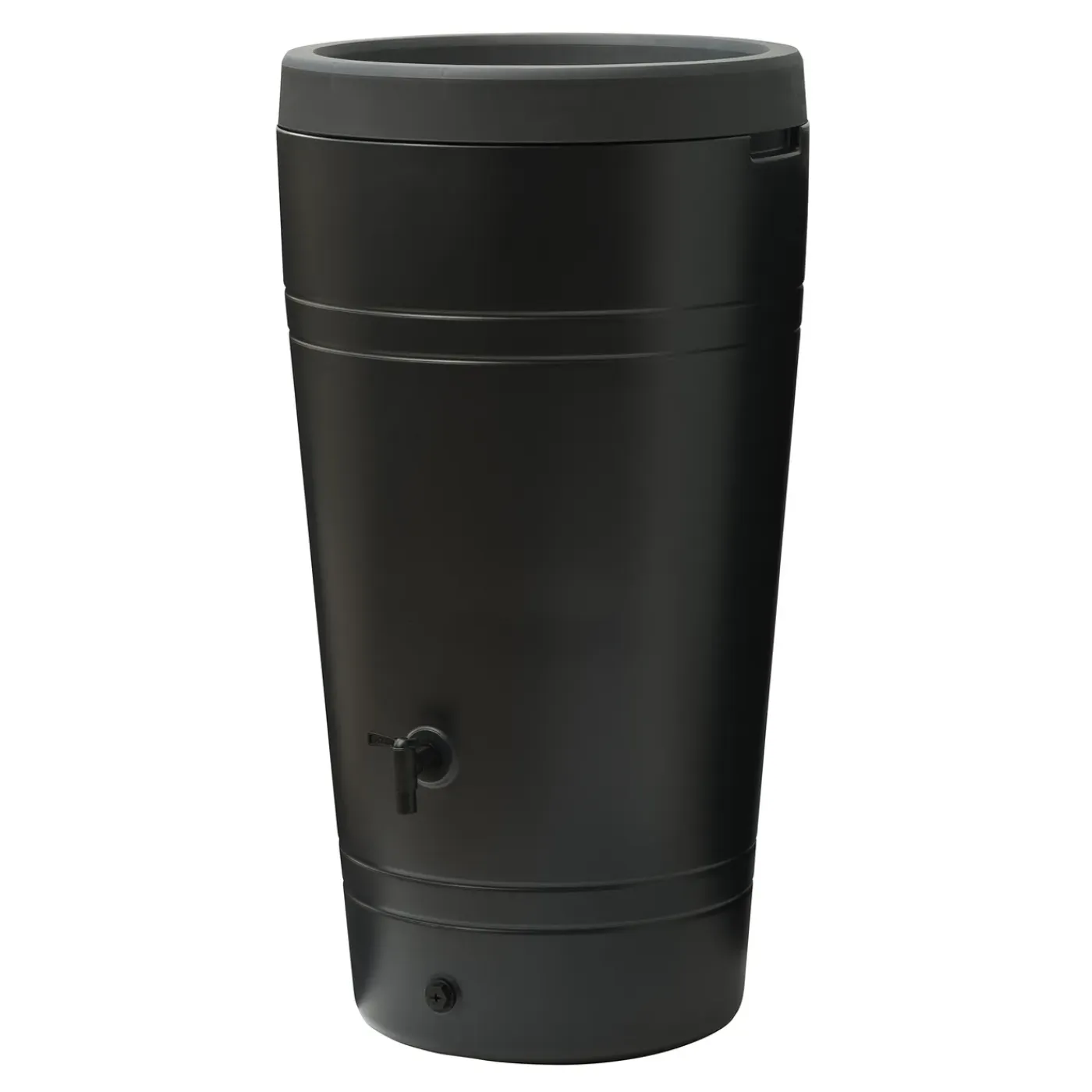 Nature Regenton - Vaas - 230L - Antraciet PE met plantenbak - 60x44x110cm