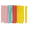 Nature steeketiketten (blauw,geel,rose,rood) 10cm 40 stuks