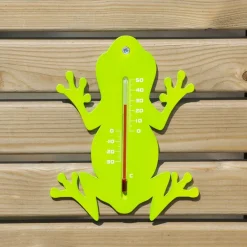 Nature Thermometer - Groen - Kikker - 15cm - Buiten Thermometer