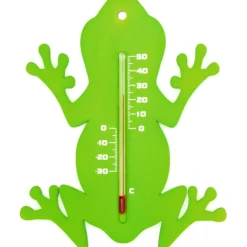Nature Thermometer - Groen - Kikker - 15cm - Buiten Thermometer