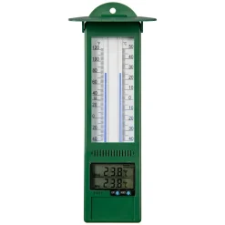 Nature thermometer Min-Max digitaal kunststof 9,5x2,5x24cm
