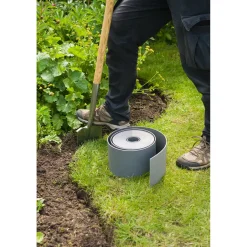 Nature tuinborder PE grijs 3mm - 10x0,15m