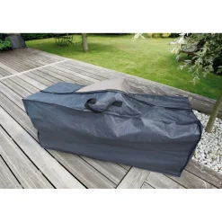 Nature tuinmeubelhoes voor kussens PE 100 g/m² antraciet 128x57x37cm