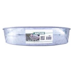 Nature Tuinzeef Rond - Verzinkt Staal - Mazen 6mm - diam. 37x7,4cm