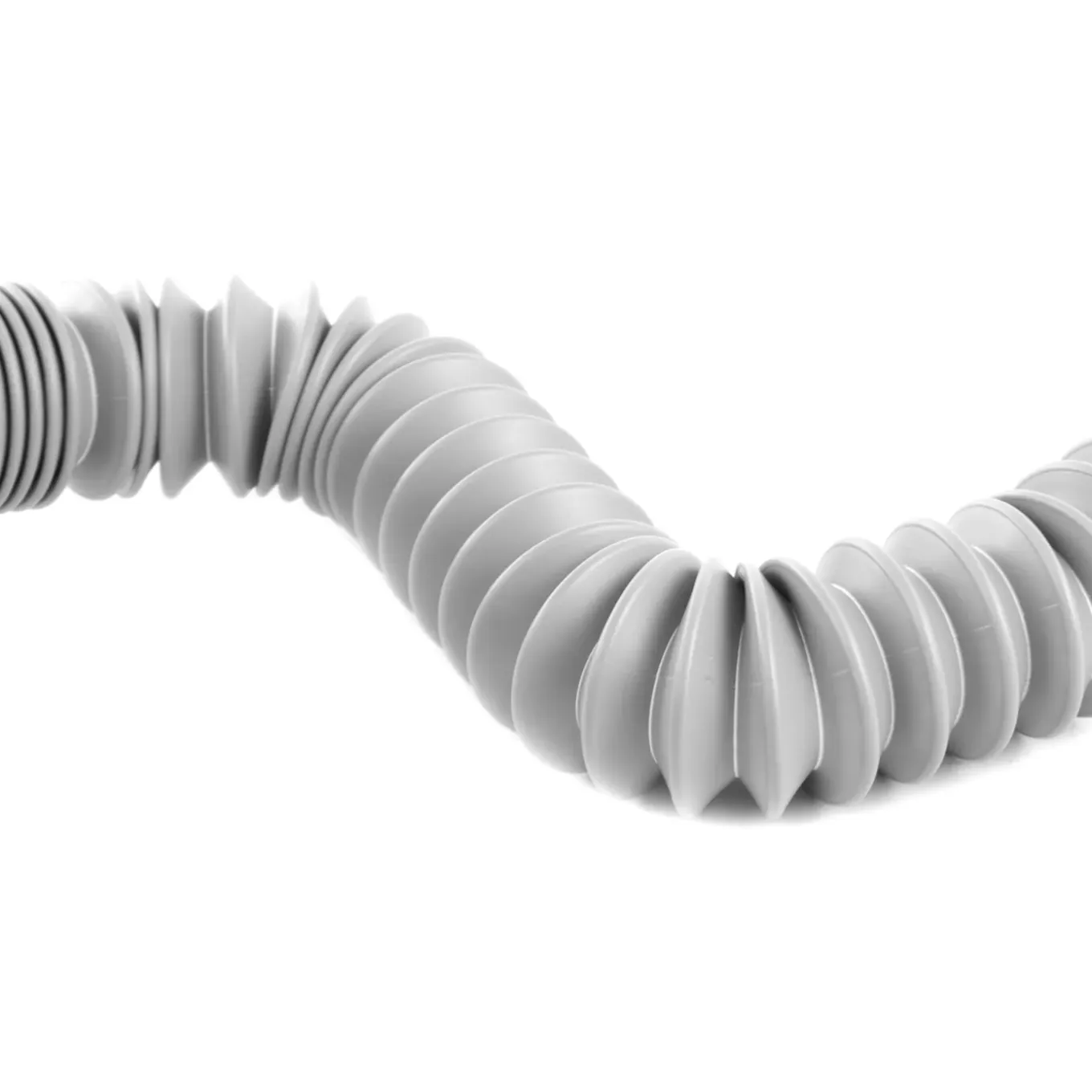 Nedco - Uittrekbare Afvoerslang 1,1m - 4m. Diam.24mm Haaks - Diam.29mm Recht