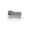 Nedis F-connector Fresh Green Box recht mannelijk zilver 7mm 5 st