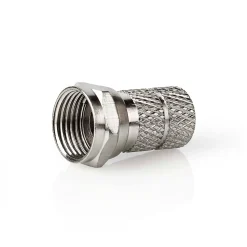 Nedis F-connector Fresh Green Box recht mannelijk zilver 7mm 5 st