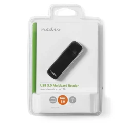 Nedis Kaartlezer - USB 3.0 naar SD/mmC/microSD - Zwart