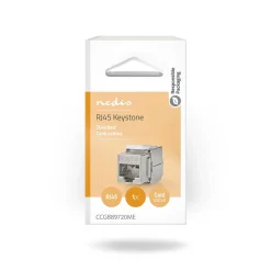 Nedis module Keystone Fresh Green Box CAT6 - RJ45 vrouwelijk grijs
