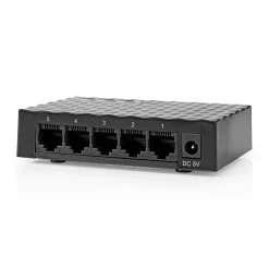 Nedis Netwerk-Switch - 5x LAN-poort - Gigabit - Zwart
