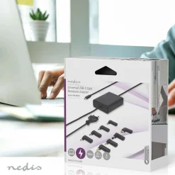 Nedis Notebook-adapter - USB-C naar 8x DC-voedingsadapters - 1,5m- Zwart