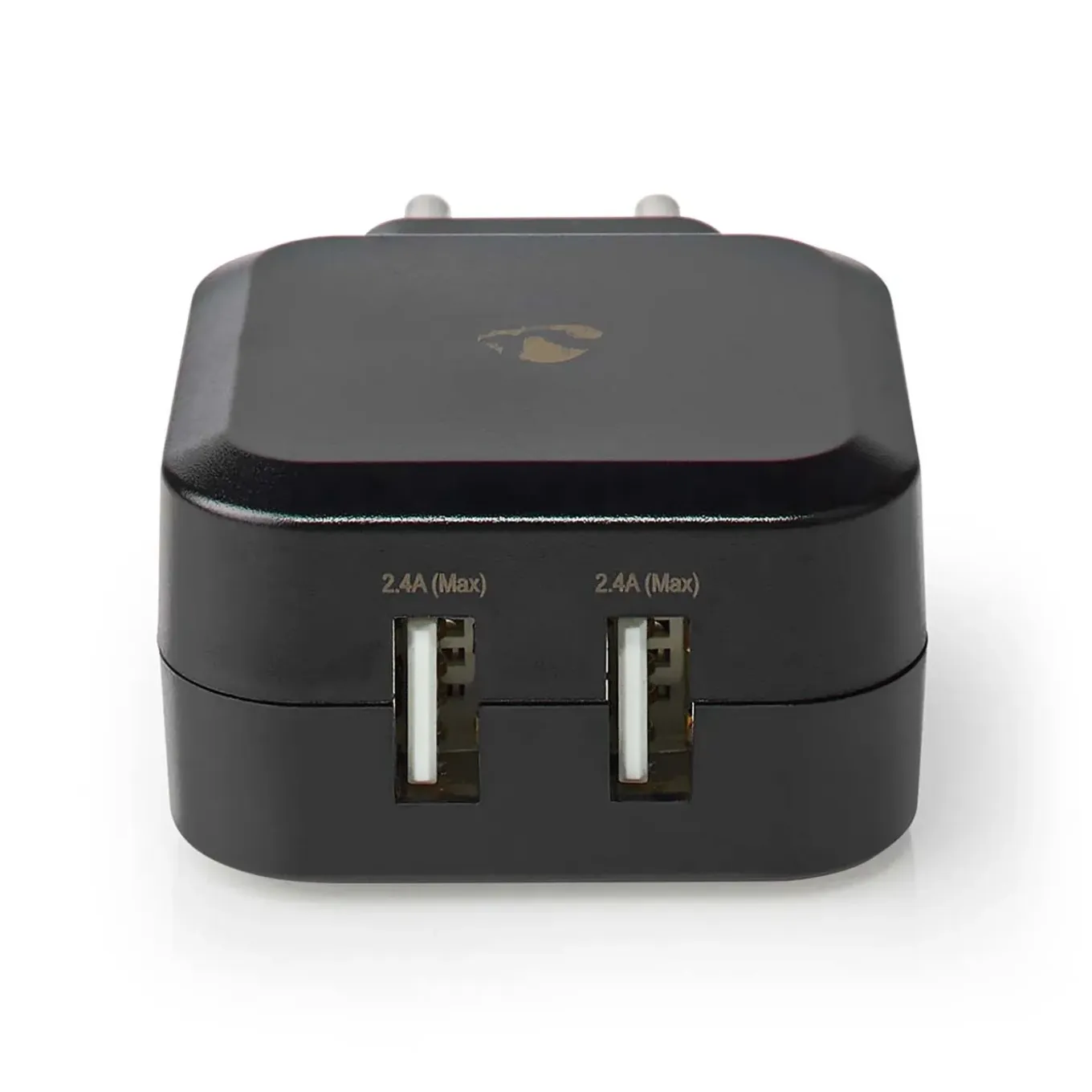 Nedis Oplader - 2x USB-A Uitgang - 24W - Zwart