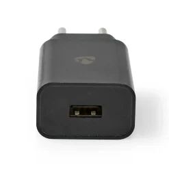 Nedis Oplader - 1x USB-A Uitgang - 12W - Zwart