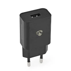 Nedis Oplader - 1x USB-A Uitgang - 12W - Zwart