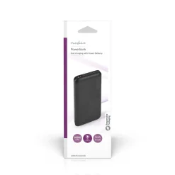 Nedis powerbank Fresh Green Charge 1000 mAh - 1,5 / 2 / 3 A zwart
