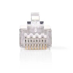 Nedis RJ45-connector Fresh Green Box mannelijk - Stevig STP CAT6 transparant