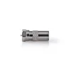 Nedis satelliet- en antenne-adapter Fresh Green Box F mannelijk - IEC (coax) mannelijk zilver