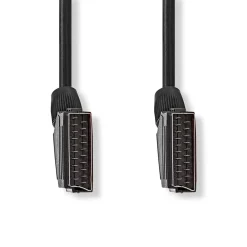 Nedis SCART-Kabel - SCART mannelijk naar SCART mannelijk - 2m - Zwart