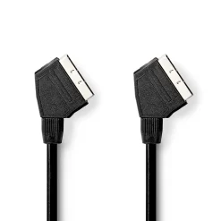 Nedis SCART-Kabel - SCART mannelijk naar SCART mannelijk - 2m - Zwart
