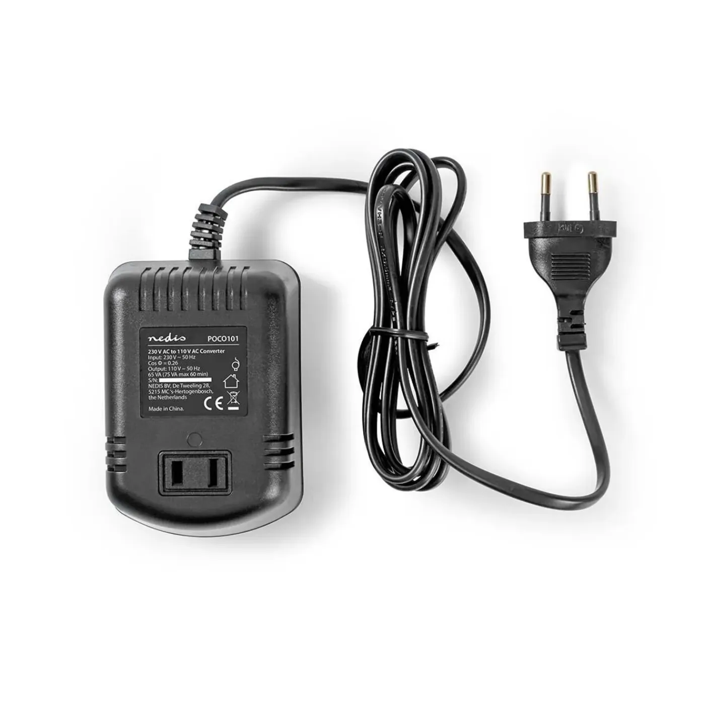 Nedis - Stroomomvormer | 230 V AC - 110V AC | 75 W | Ongeaarde USA-Uitgang