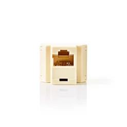 Nedis Telecom-Netwerksplitter Fresh Green Box RJ45 vrouwelijk - 2x RJ45 ivoor