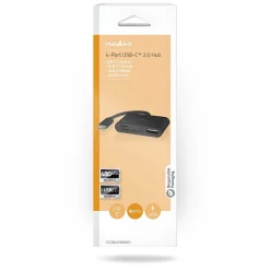 Nedis USB-Hub - USB-C naar USB-A/USB-C - Zwart