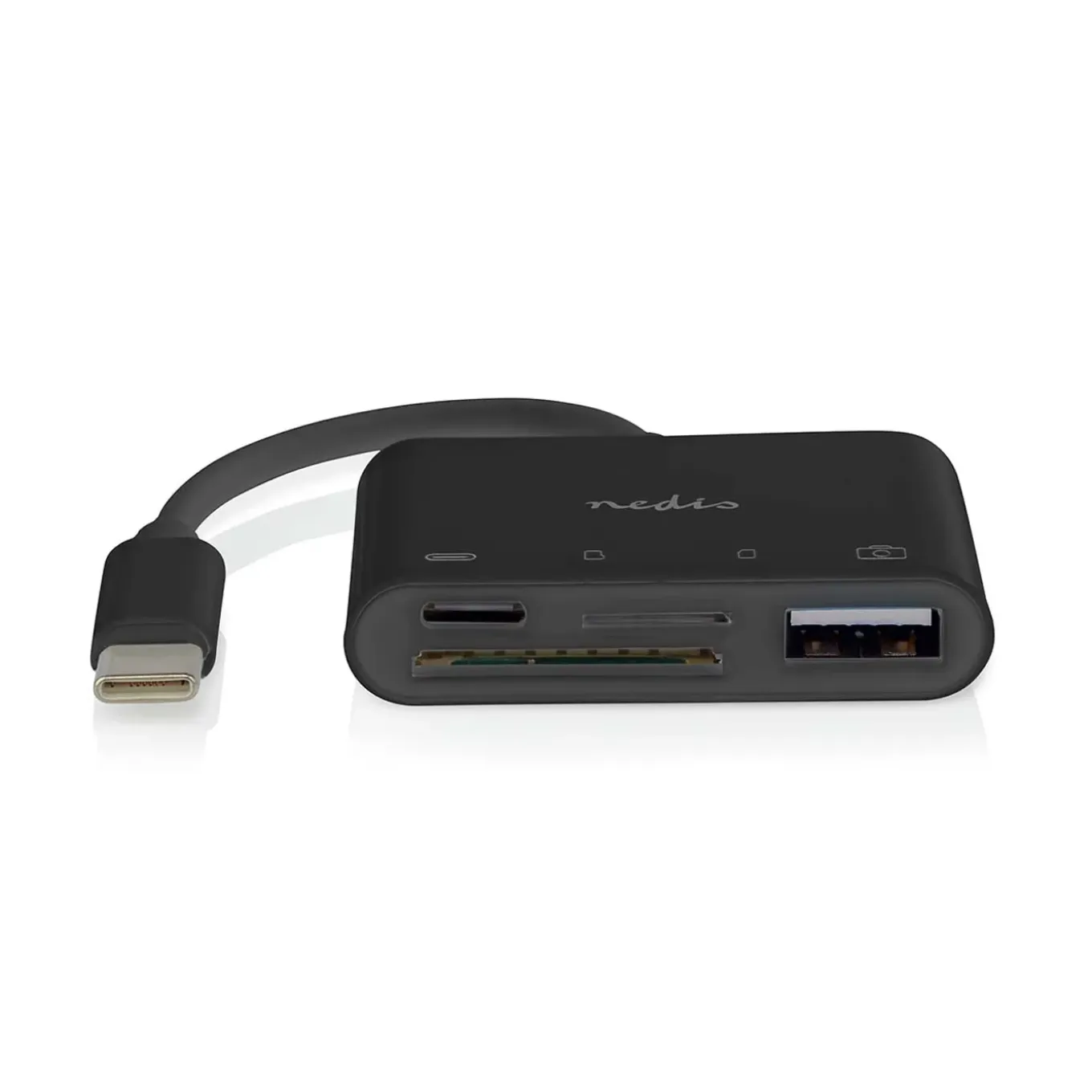 Nedis USB-Hub - USB-C naar USB-A/USB-C - Zwart