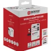 Nedis Wereldadapter - 4-in-1 Stekkersysteem, USB-A & USB-C - Wit