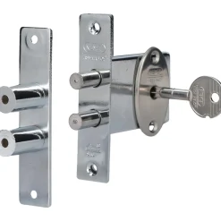 Nemef Cilinderslot Insteekslot Slot Voor Binnendeur 1269/3 - Zwart - 55mm