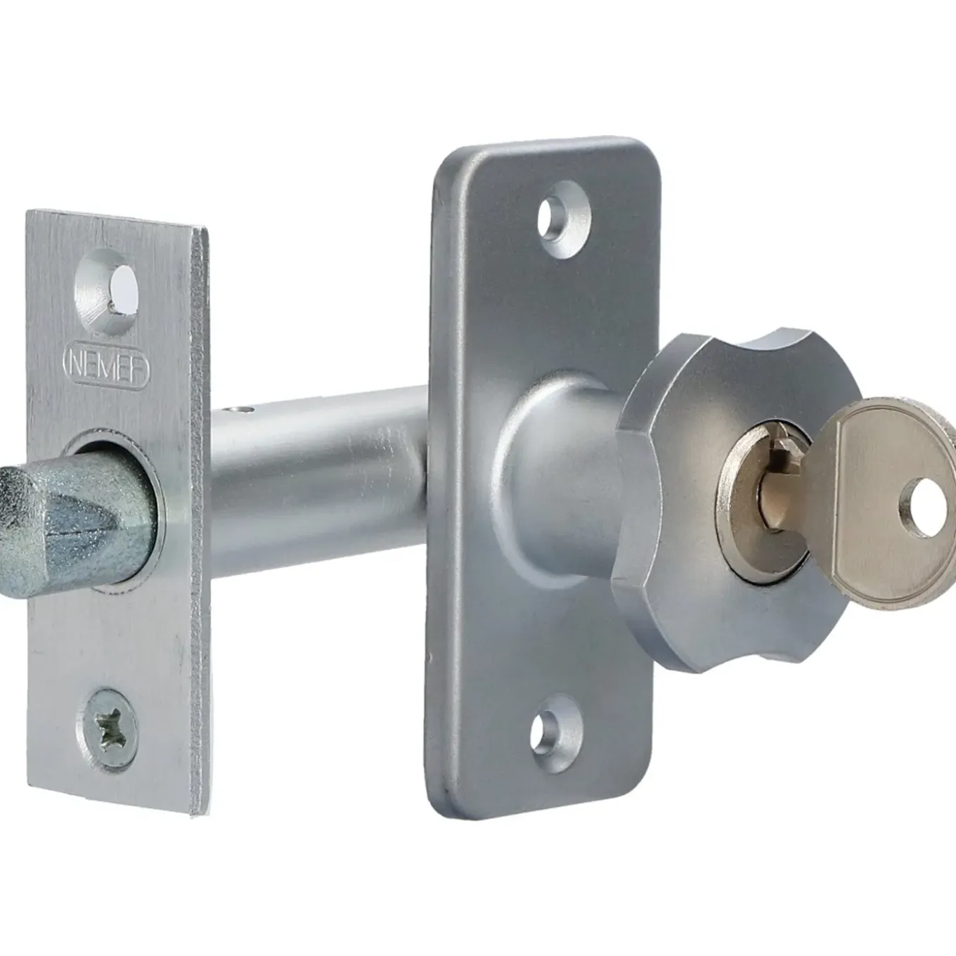 Nemef Cilinderslot Insteekslot Slot Voor Binnendeur 1269/3 - Zwart - 55mm
