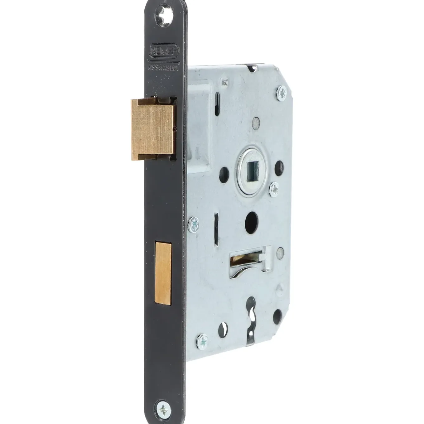 Nemef Cilinderslot Insteekslot Slot Voor Binnendeur 1269/3 - Zwart - 55mm