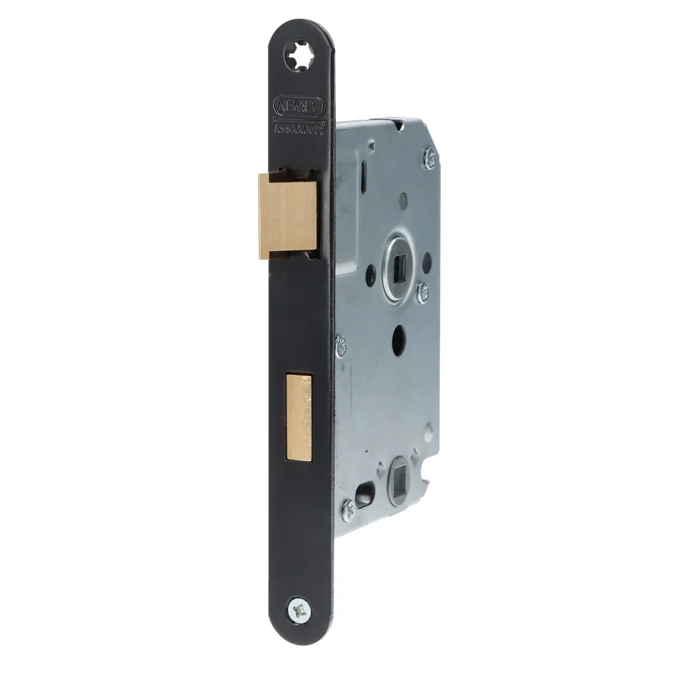 Nemef Cilinderslot Insteekslot Slot Voor Binnendeur 1269/3 - Zwart - 55mm