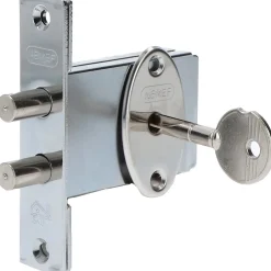 Nemef Cilinderslot Insteekslot Slot Voor Binnendeur 1269/3 - Zwart - 55mm