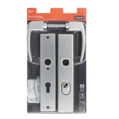 Nemef Veiligheidsbeslag voor Deur 3417-II - Aluminium Zilver - SKG*** Kerntrekbeveiliging - PC72mm